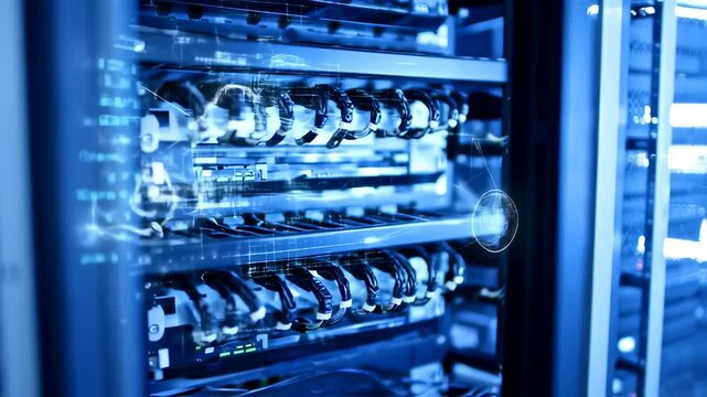 Dynamic Cloud Computing: Data Center Server Rack Visualization