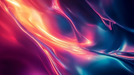 Naklejka premium Vibrant abstract light in fluid motion.