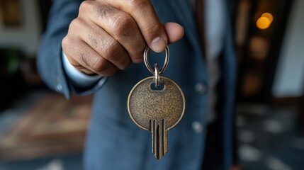 A real estate agent, a guide to the realm of bricks and mortar, stands poised, ready to unlock the doors of opportunity for discerning buyers and sellers alike 