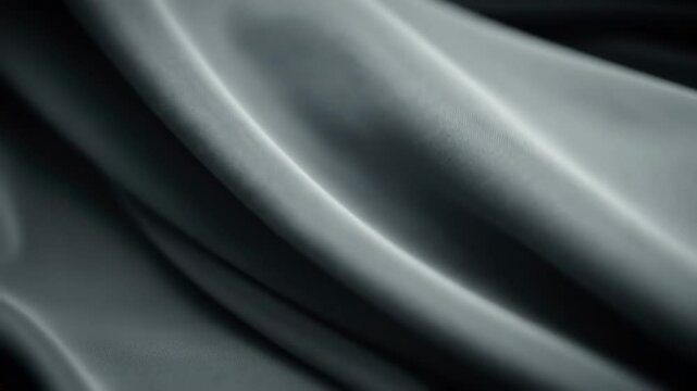 Close-up of Draped Gray Fabric