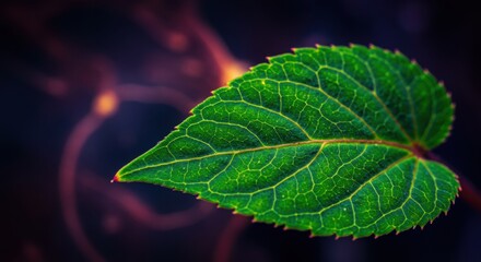 Vibrant Green Leaf Macro Photography - Macro Photography