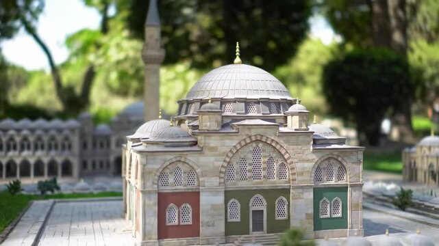 Miniature model of an Ottoman mosque