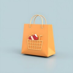 shopping bag on a white background