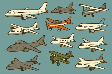 Collection of Various Airplane Styles