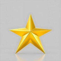 golden star on white background