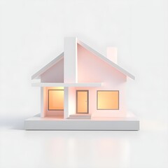 house on a white background