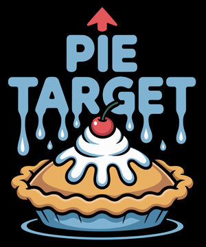 Naklejki Pie Target funny Pie lover