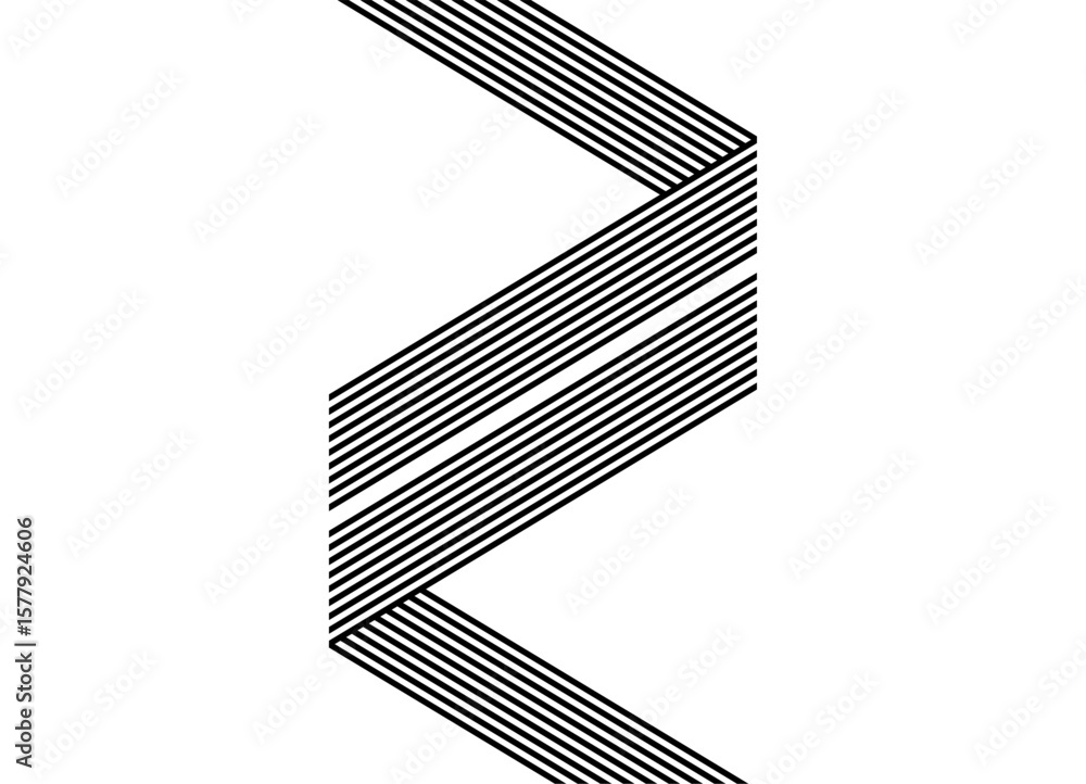 Poster striped pattern of black broken parallel lines on a white background. background in retro style for 