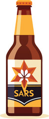 Cold Pressed Juice Variations Sars Beer Bottle:  Refreshing, Crisp, and Perfectly Illustrated for Your Designs