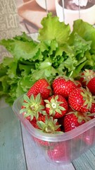 strawberries in a bowl