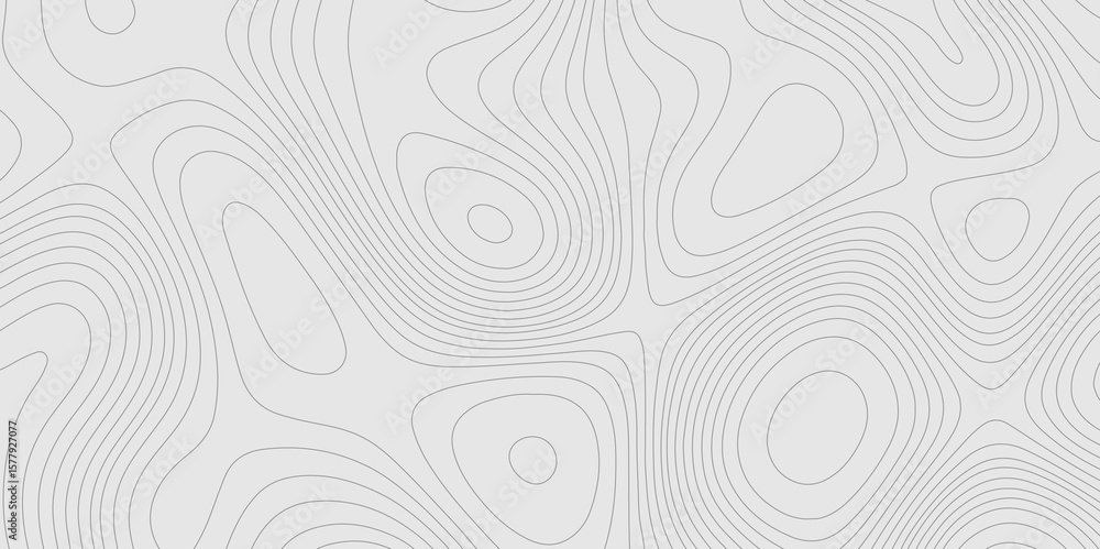 Poster grey color topography line geographic map wavy pattern modern design with cartography background, co