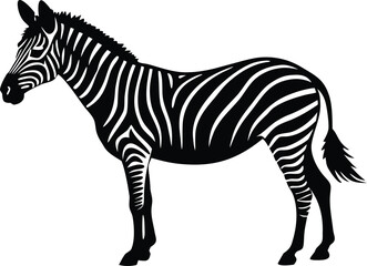 zebra silhouette vector illustration