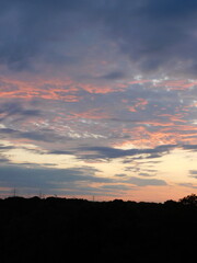 sunset in the sky