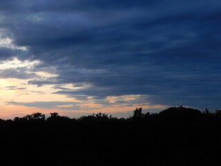 sunset in the sky