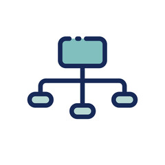 Teamwork business vector icon