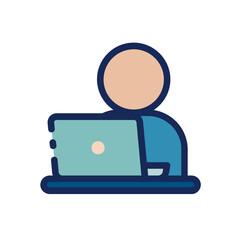 Teamwork business vector icon