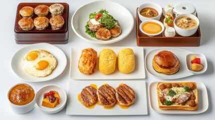 Delicious Assortment of Breakfast Dishes and Savory Treats