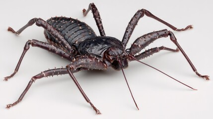Obraz premium Dark insect with spiny legs