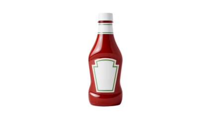 Ketchup Bottle Isolated on Transparent Background PNG
