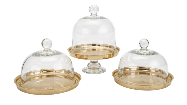 Glass Domes Isolated on Transparent Background PNG