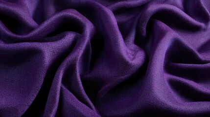 Obraz premium Waves of Elegance: Purple Fabric Texture with Grunge Silk and Velvet Folds