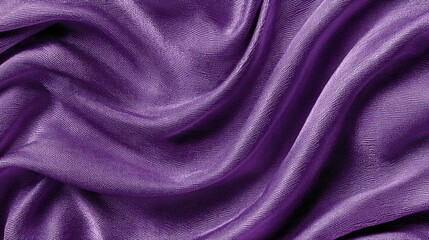Obraz premium Waves of Elegance: Purple Fabric Texture with Grunge Silk and Velvet Folds