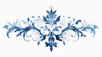 White And Blue Chinoiserie Style Florals