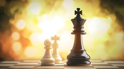 Black Chess King Piece Strategy Game Leadership