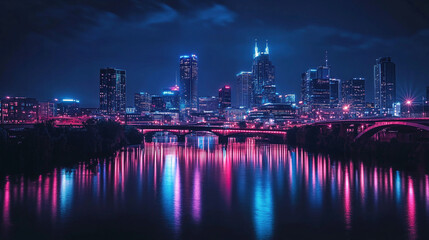 singapore skyline at night