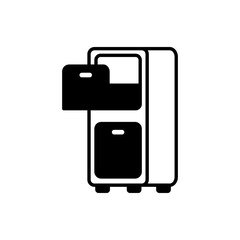 chest of drawers icon, simple flat style, pictogram logo sign symbol vector illustration, isolated on white for mobile app