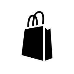 shopping bag icon, simple flat style, vector illustration, symbol, design logo template pictogram, for ui or ux isolated on white for mobile app, editable