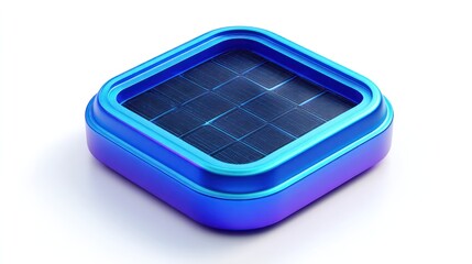 3D solar panel icon