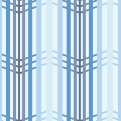 Monochromatic Waves of Navy Blues Featuring a Geometric Optical Illusion creating a seamless pattern print