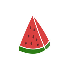 watermelon icon, simple flat style, vector illustration, symbol, design logo template pictogram, for ui or ux isolated on white for mobile app, editable