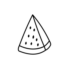 watermelon icon, simple flat style, vector illustration, symbol, design logo template pictogram, for ui or ux isolated on white for mobile app, editable