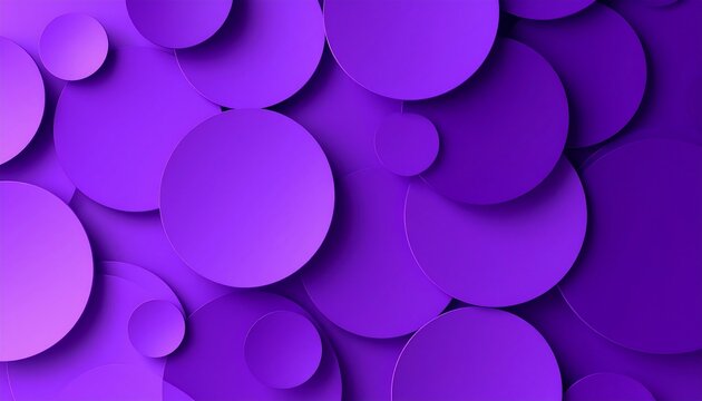 Purple circles layered abstract background