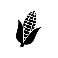corn icon, simple flat style, vector illustration, symbol, design logo template pictogram, for ui or ux isolated on white for mobile app, editable