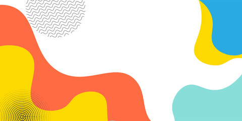 Abstract geometric pop art background with wave pattern. Vector pattern. overlay geometric design of trendy Memphis 80s-90s style