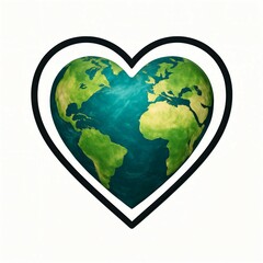 heart with earth