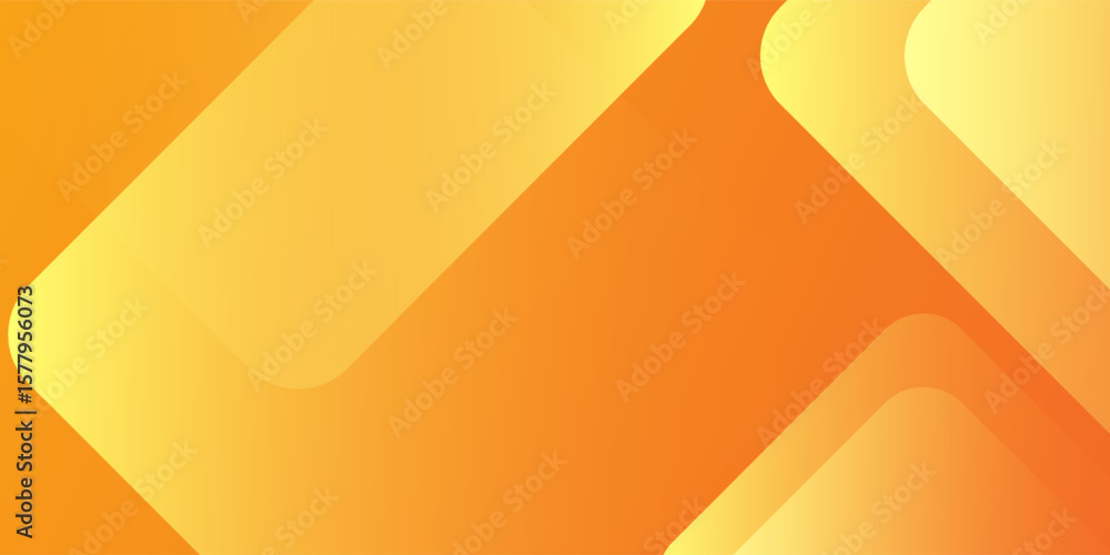 Poster abstract orange and yellow geometric background. dynamic shapes composition. cool background design 