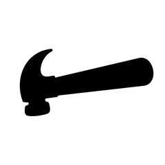 hammer icon, simple flat style, vector illustration, symbol, design logo template pictogram, for ui or ux isolated on white for mobile app, editable