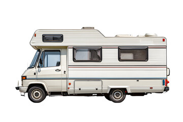 Naklejka premium camper van on white background