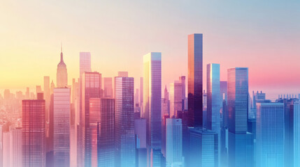 Calm Minimal Big City Scenery