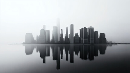 Calm Minimal Big City Scenery