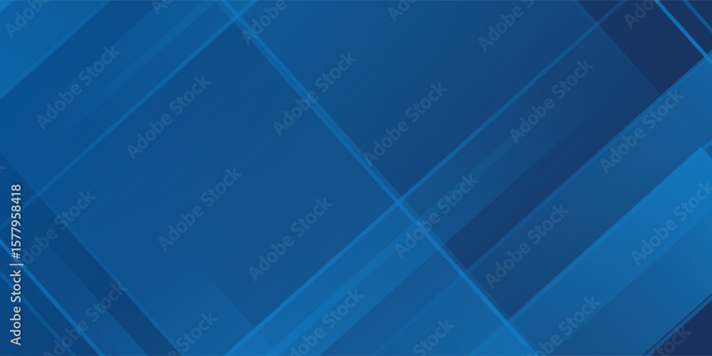 Aufkleber blue background with abstract box rectangle geometric shapes modern element for banner, presentation