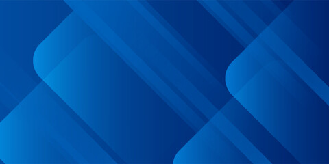 Obraz premium Abstract blue background with glowing geometric lines. Modern blue gradient square shape design. Futuristic technology concept. Suit for brochure, corporate, website, poster, banner, cover modern
