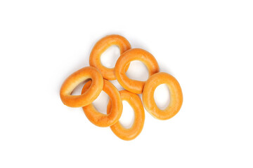 Bagels isolated in white background.