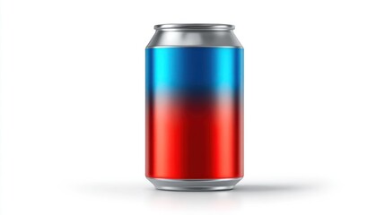 Metallic can with gradient color