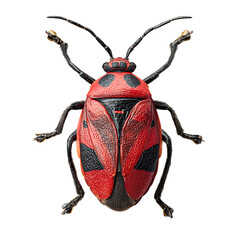 ladybug on white background