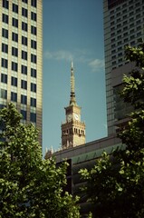 Pałac kultury i nauki na kliszy Vision3